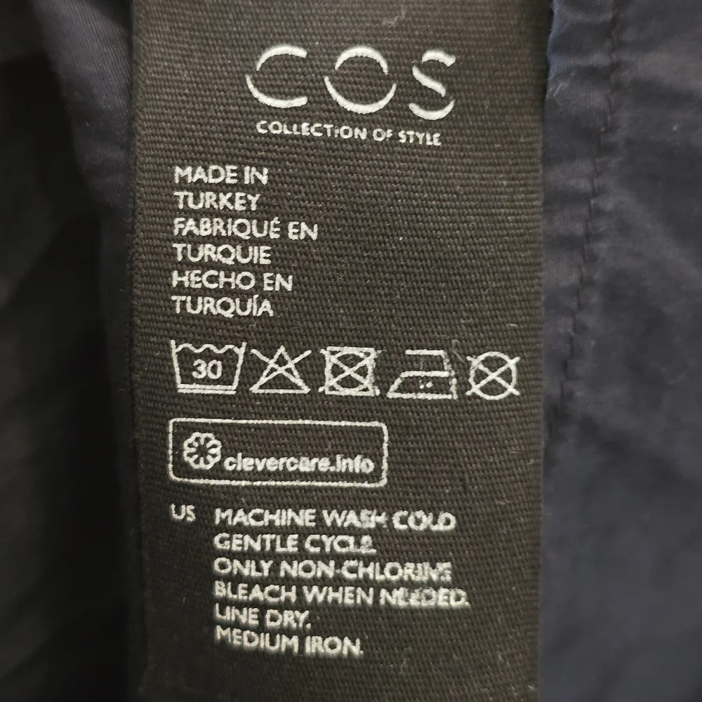 COS Womens Maxi Skirt Navy Blue‎ With Pockets Size 6 Preppy